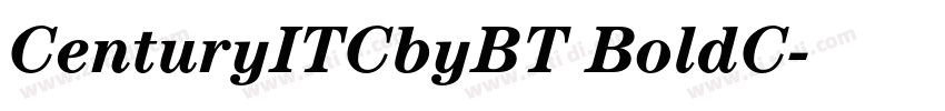CenturyITCbyBT BoldC字体转换
